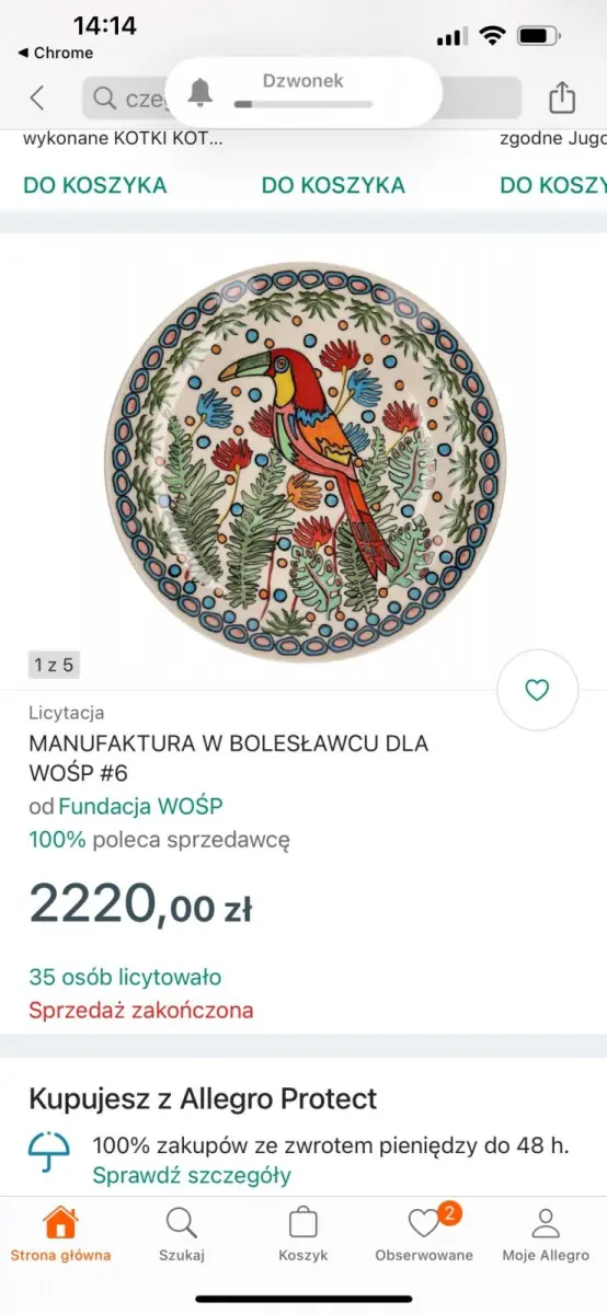 Aukcje w serwisie Allegro