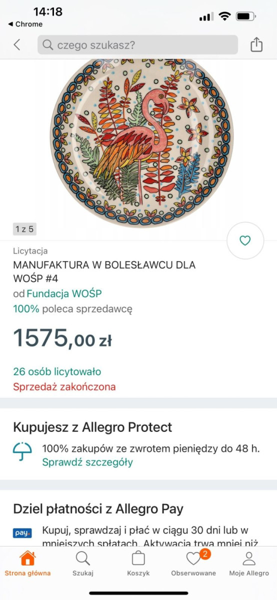 Aukcje w serwisie Allegro