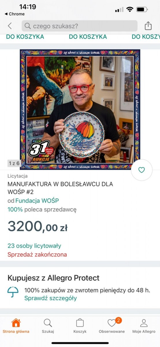 Aukcje w serwisie Allegro