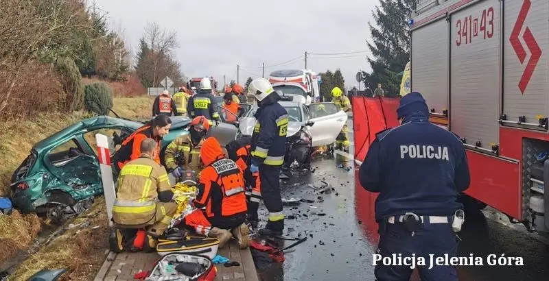 Śmiertelny wypadek na drodze krajowej nr 3