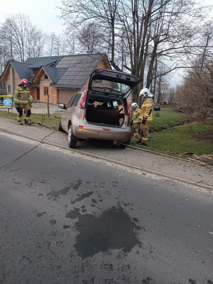 Działania strażaków z Gromadki