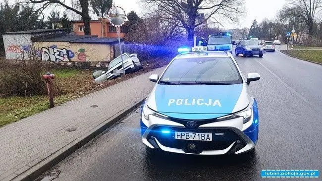 Policyjny pościg w Lubaniu