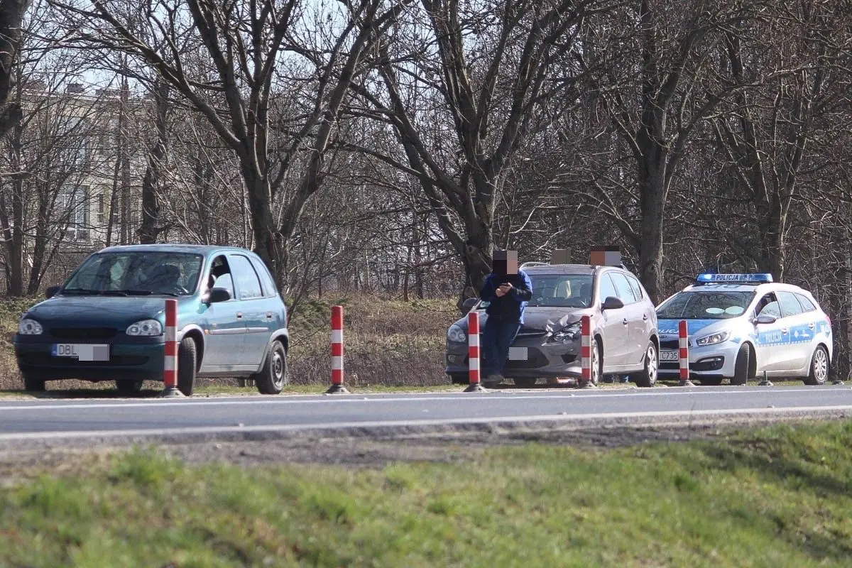 Zderzenie dwóch aut przy ulicy Kościuszki