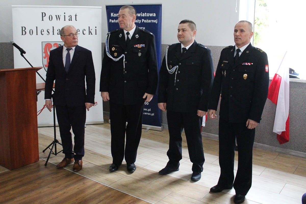 Uroczyste przekazanie promes dla jednostek OSP z powiatu bolesławieckiego, lwóweckiego i karkonoskiego