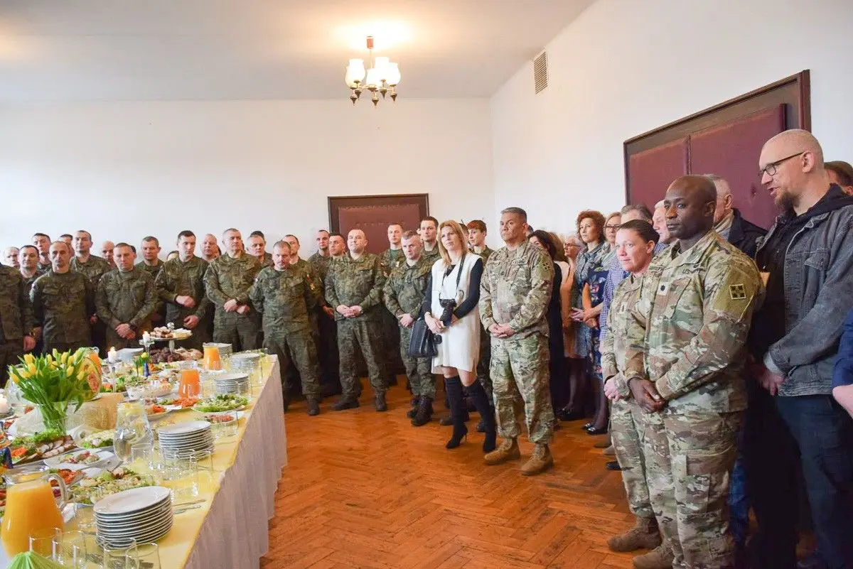 Spotkanie wielkanocne w 23 Śląskim Pułku Artylerii w Bolesławcu