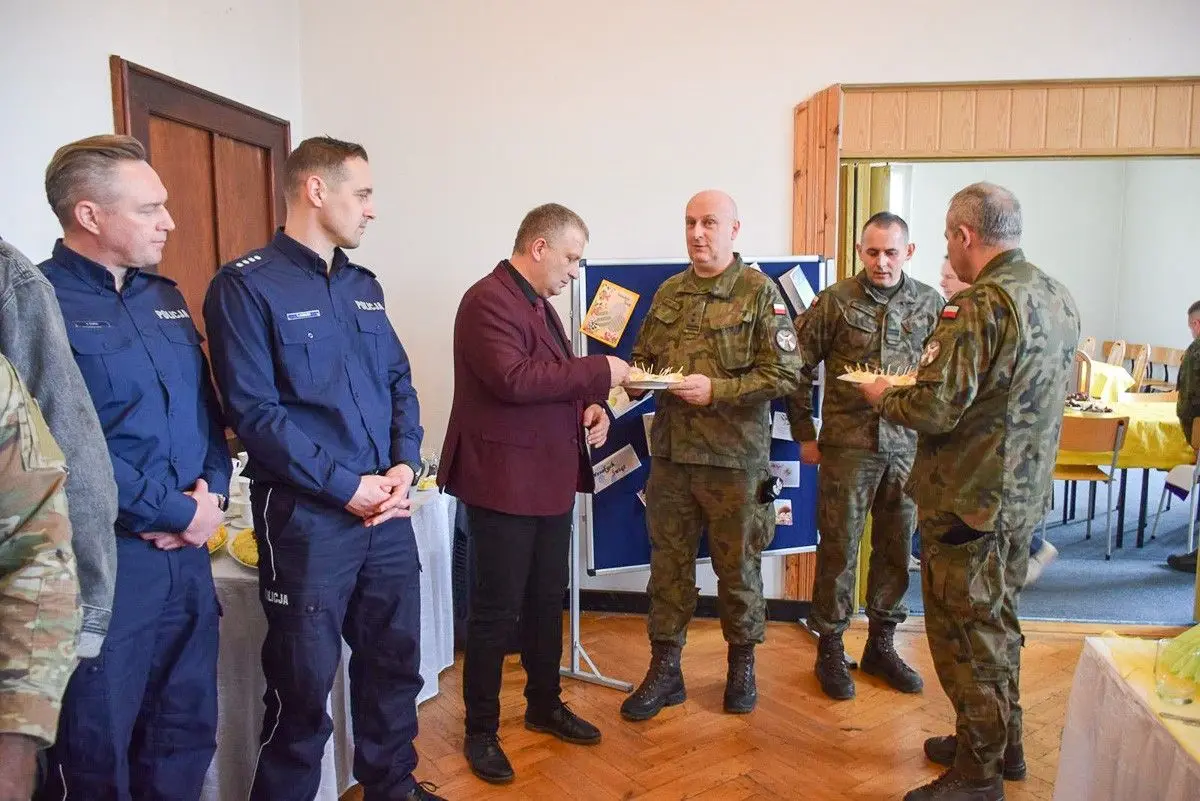 Spotkanie wielkanocne w 23 Śląskim Pułku Artylerii w Bolesławcu