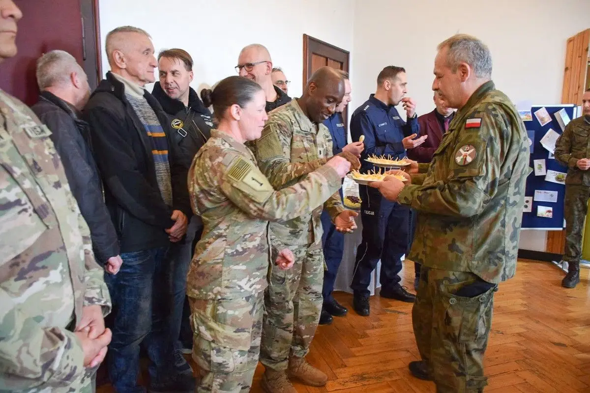 Spotkanie wielkanocne w 23 Śląskim Pułku Artylerii w Bolesławcu