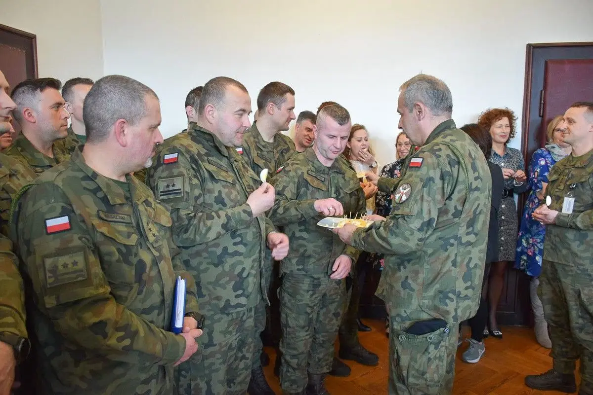 Spotkanie wielkanocne w 23 Śląskim Pułku Artylerii w Bolesławcu