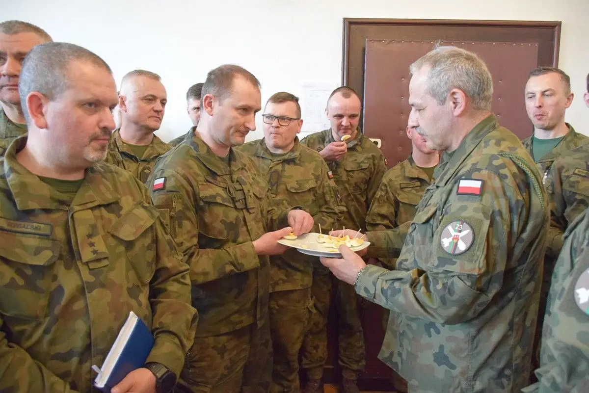 Spotkanie wielkanocne w 23 Śląskim Pułku Artylerii w Bolesławcu