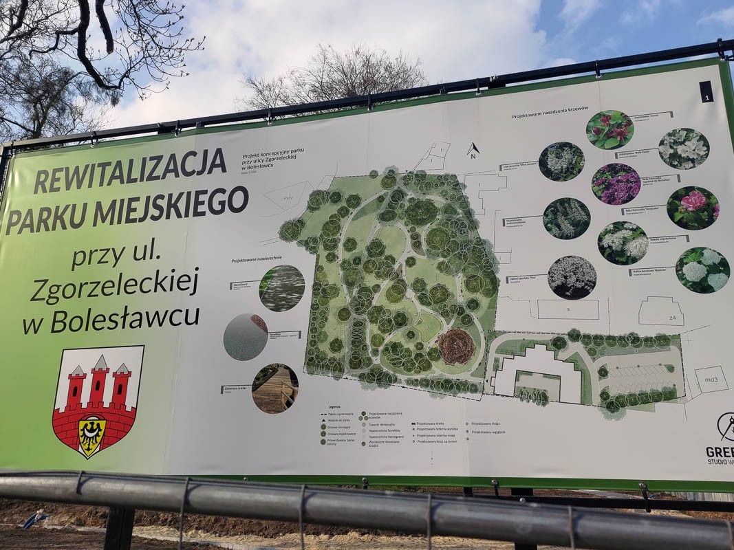 Rewitalizacja parku przy ulicy Zgorzeleckiej w Bolesławcu