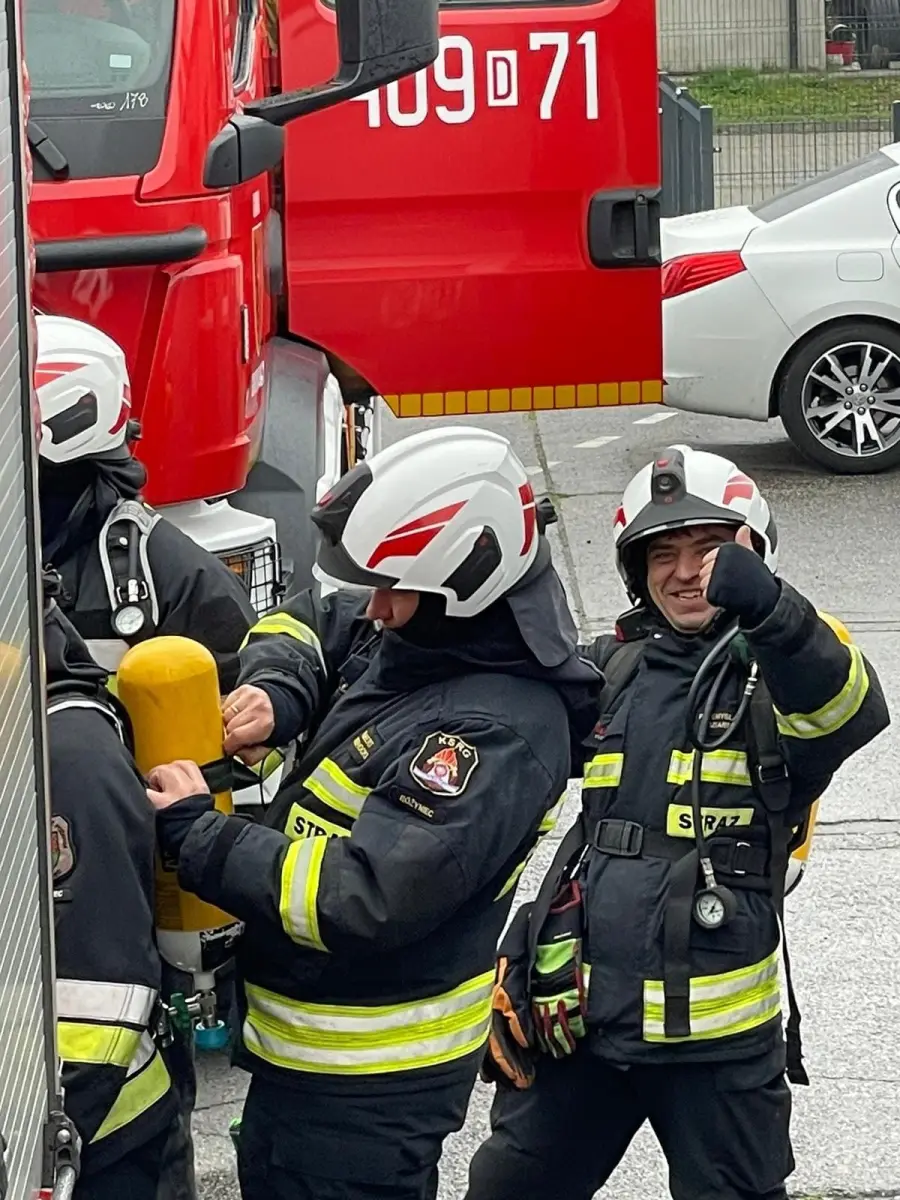 Ćwiczenia strażaków
