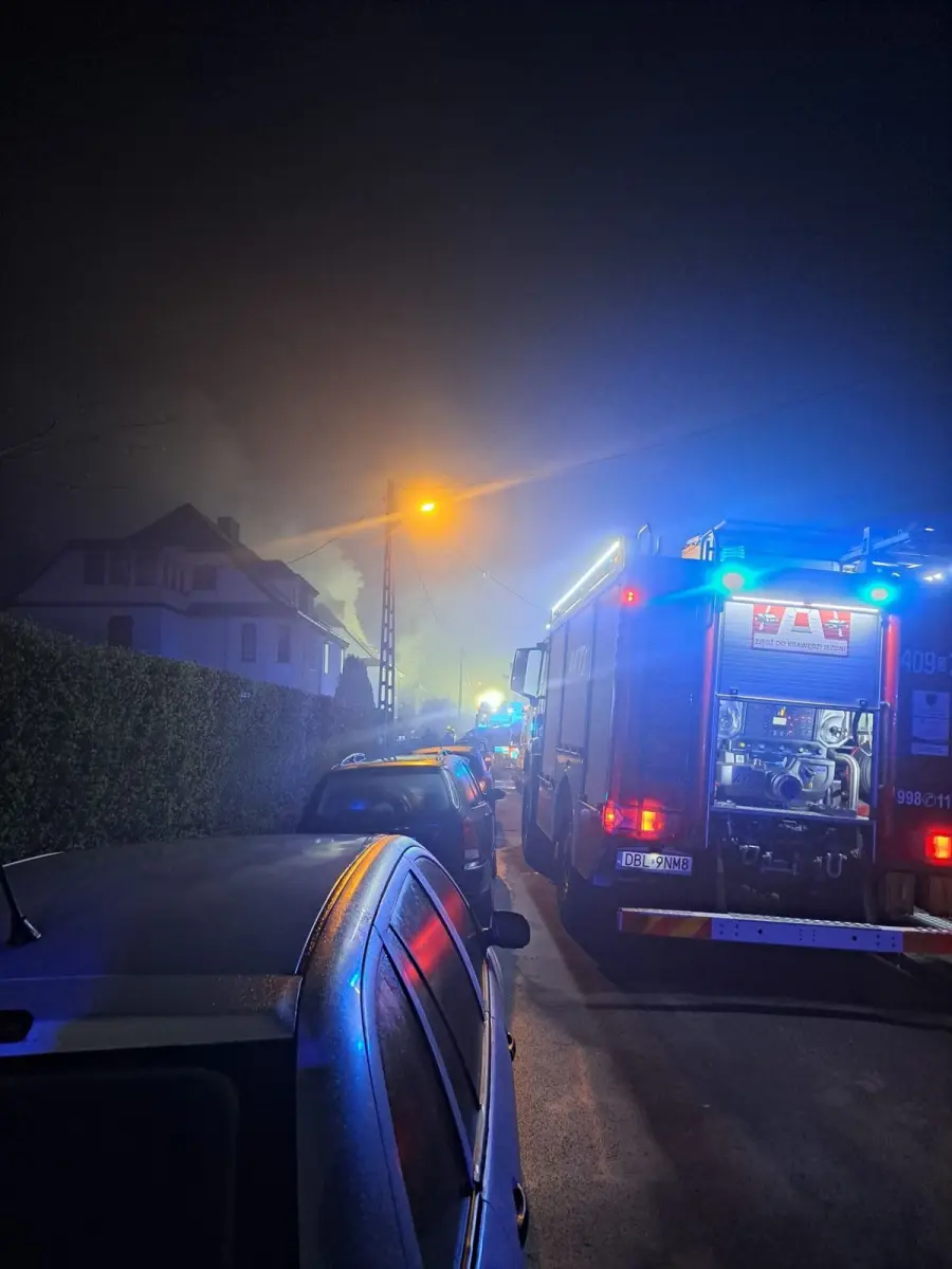Pożar przy ul. Lipowej