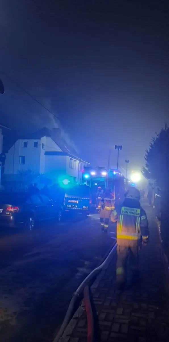 Pożar przy ul. Lipowej
