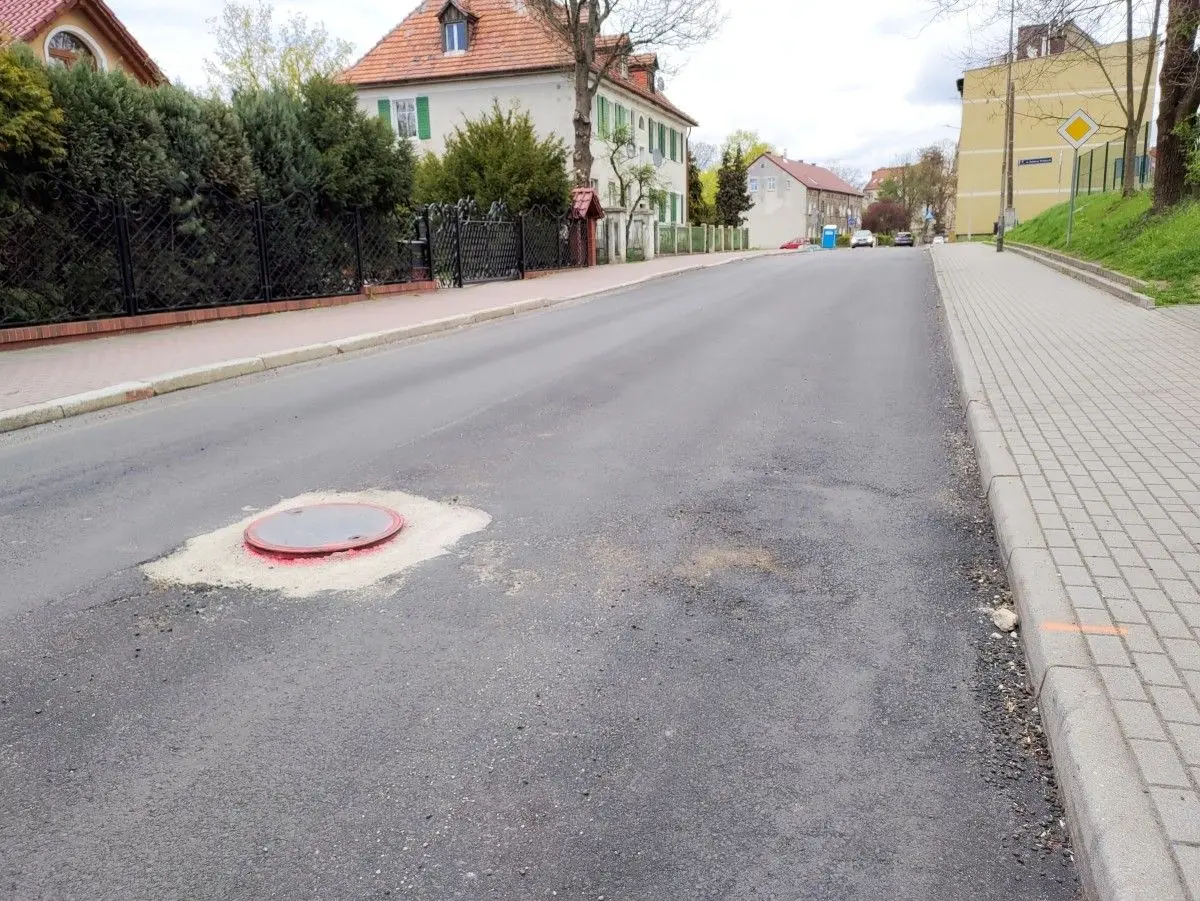 Remontowana ulica Gdańska