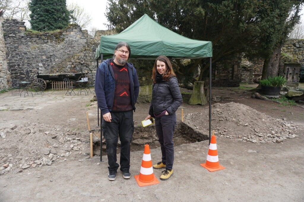 Prace na Zamku Grodziec