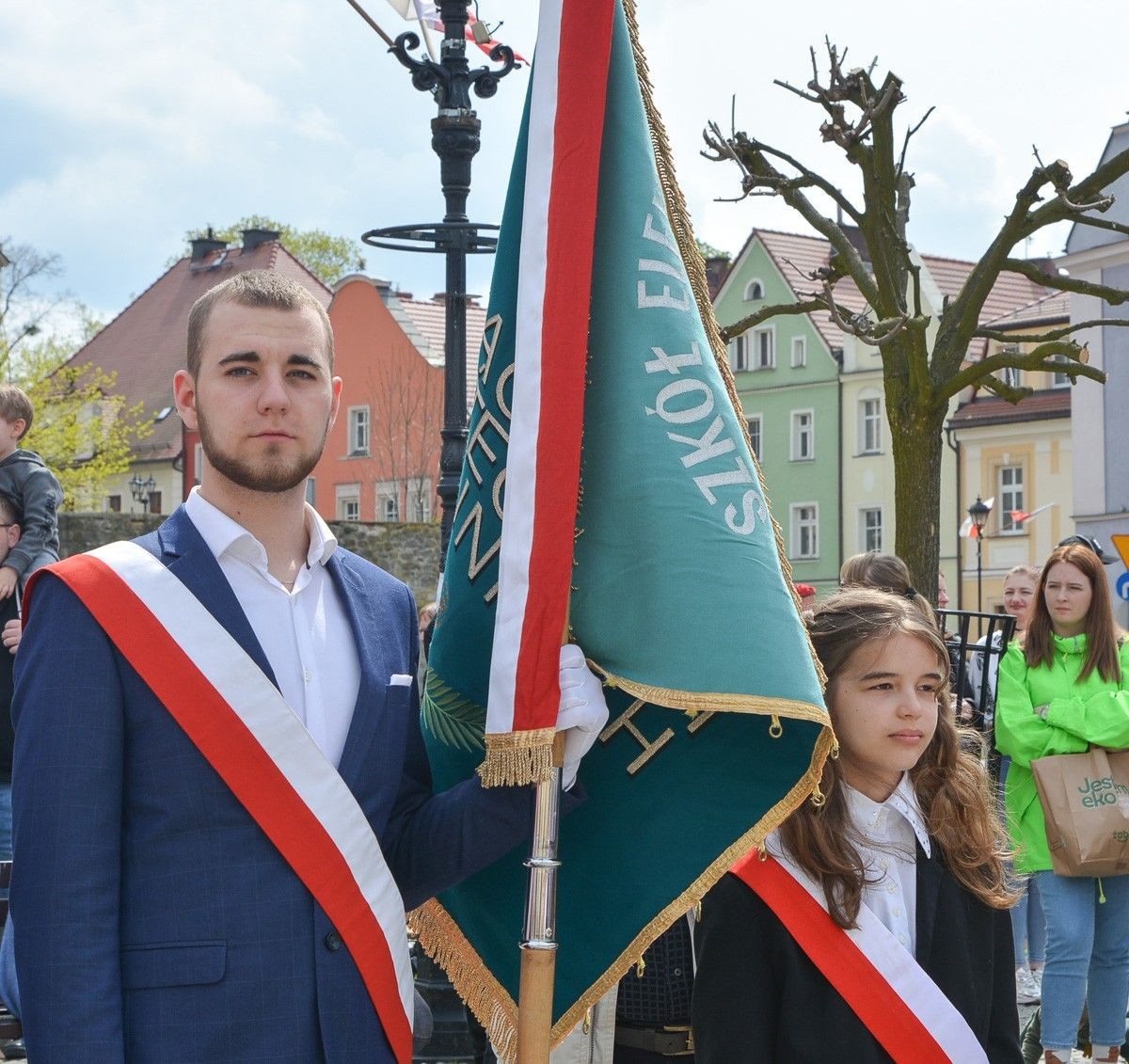 Święto Flagi Rzeczypospolitej Polskiej na bolesławieckim rynku