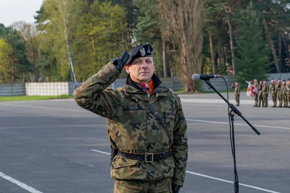 Церемонія у 10 Brygada Kawalerii Pancernej у Świętoszowie