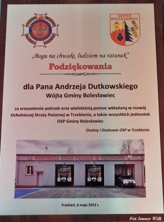 Strażackie święto w Trzebieniu. Zdjęcia Janusza Wilka