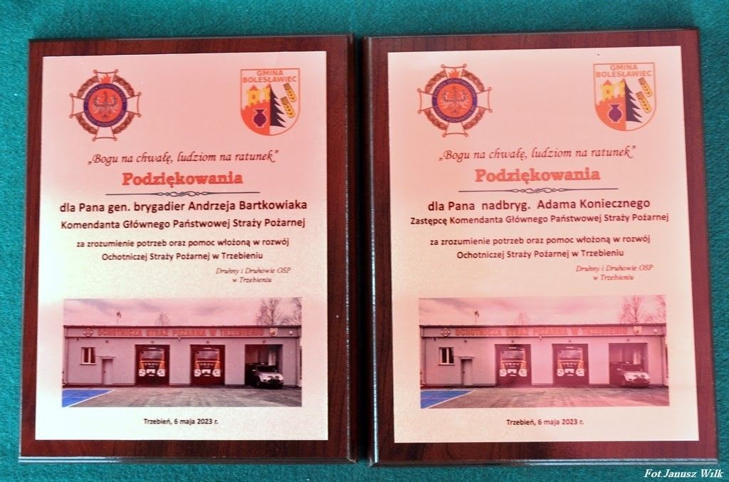 Strażackie święto w Trzebieniu. Zdjęcia Janusza Wilka