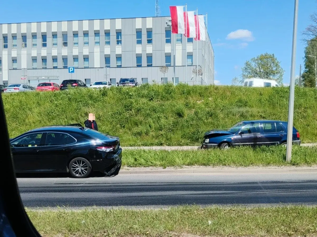 Kolizja koło KPP w Bolesławcu
