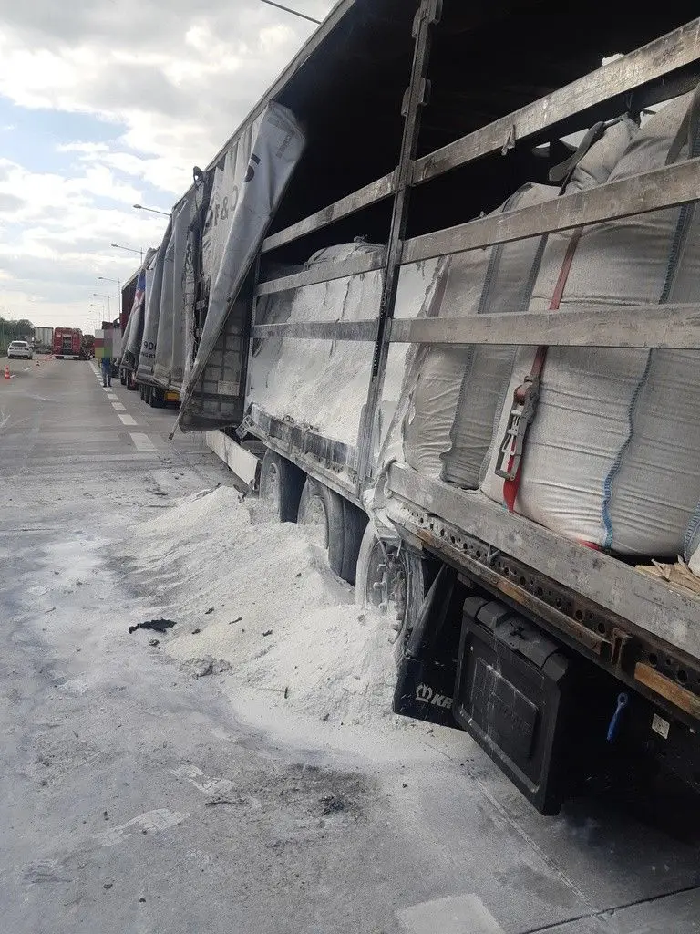 Pożar na A4