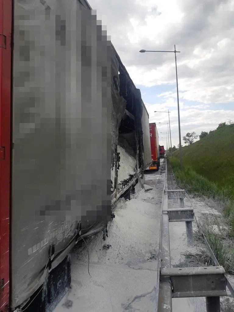Pożar na A4