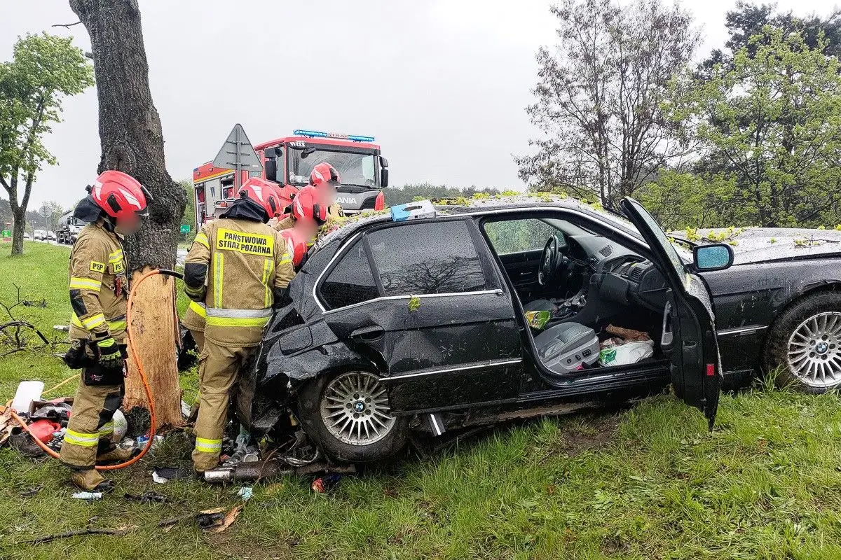 Wypadek w Brzeźniku