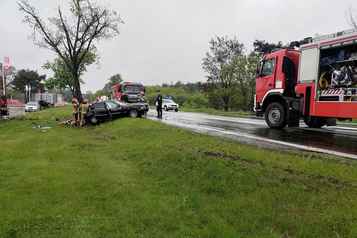 Wypadek w Brzeźniku