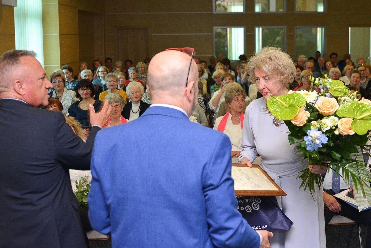 Uroczyste pożegnanie Wiesławy Olczyk, szefowej bolesławieckiego UTW