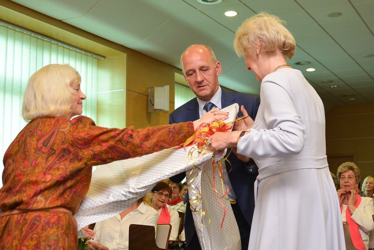 Uroczyste pożegnanie Wiesławy Olczyk, szefowej bolesławieckiego UTW