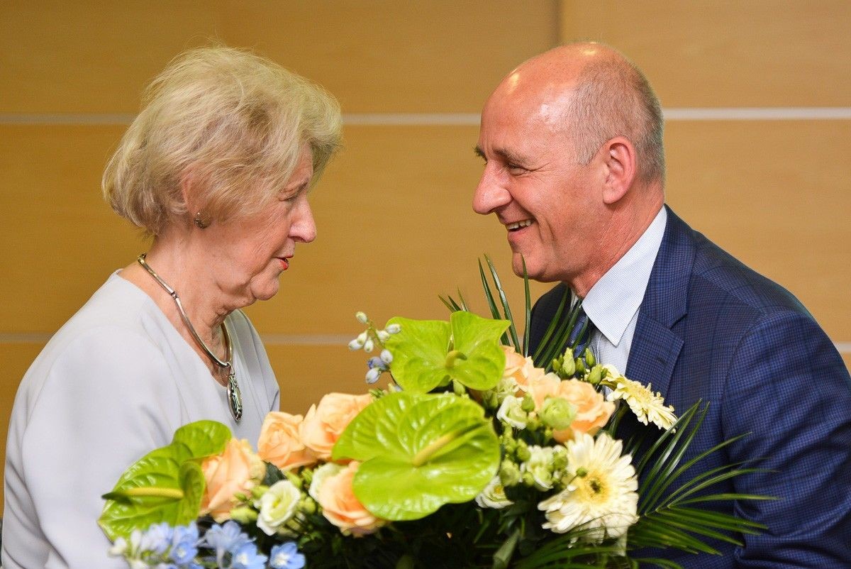 Uroczyste pożegnanie Wiesławy Olczyk, szefowej bolesławieckiego UTW