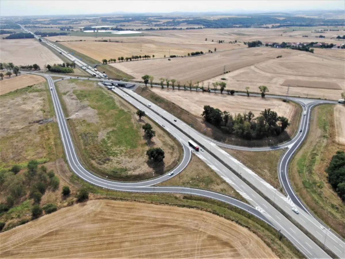 A4 (węzeł Złotoryja) i mapa