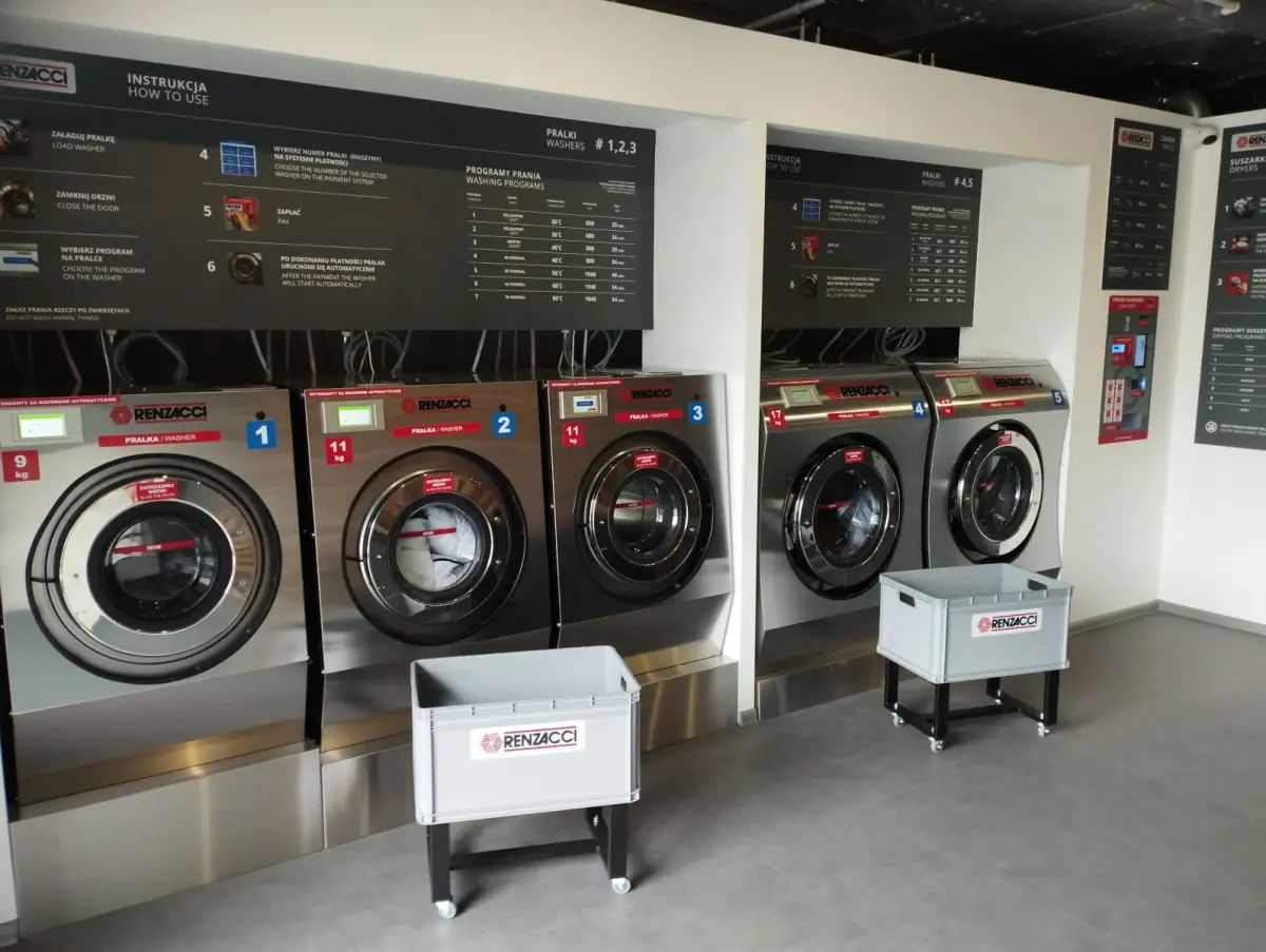 Перша пральня самообслуговування Renzacci Laundromat у Болеславці