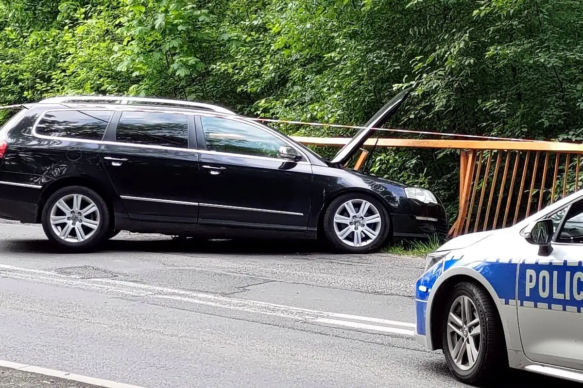 Wypadek koło Leśnego Potoku