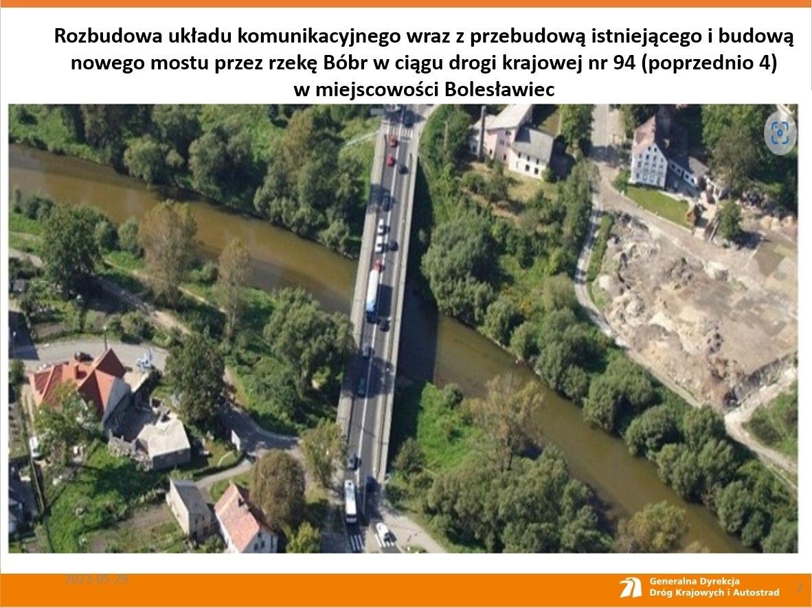 GDDKiA o nowym moście w Bolesławcu