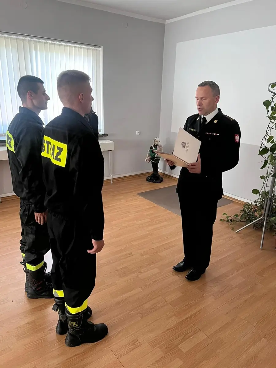 Dwóch nowych strażaków w Bolesławcu