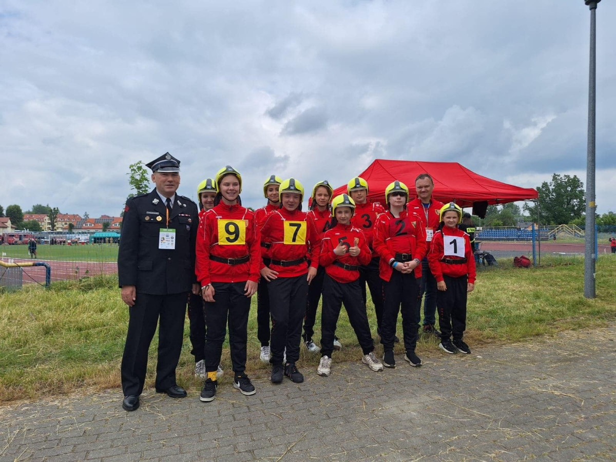 Młodzi strażacy z Nowej Kuźni na zawodach wojewódzkich