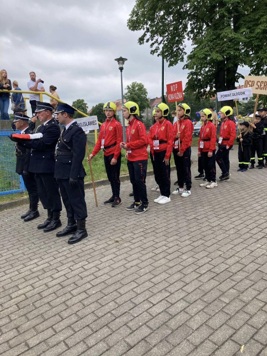 Młodzi strażacy z Nowej Kuźni na zawodach wojewódzkich