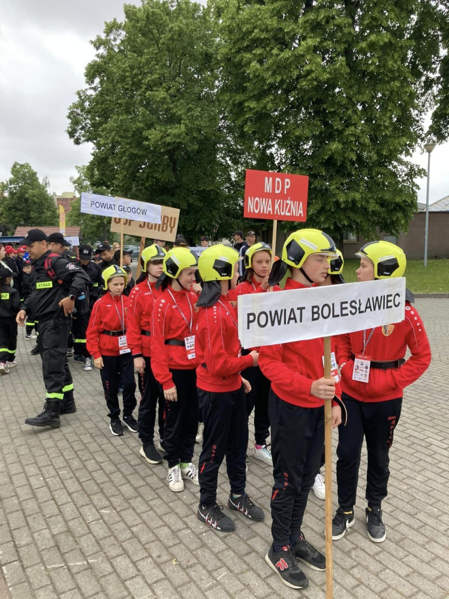 Młodzi strażacy z Nowej Kuźni na zawodach wojewódzkich