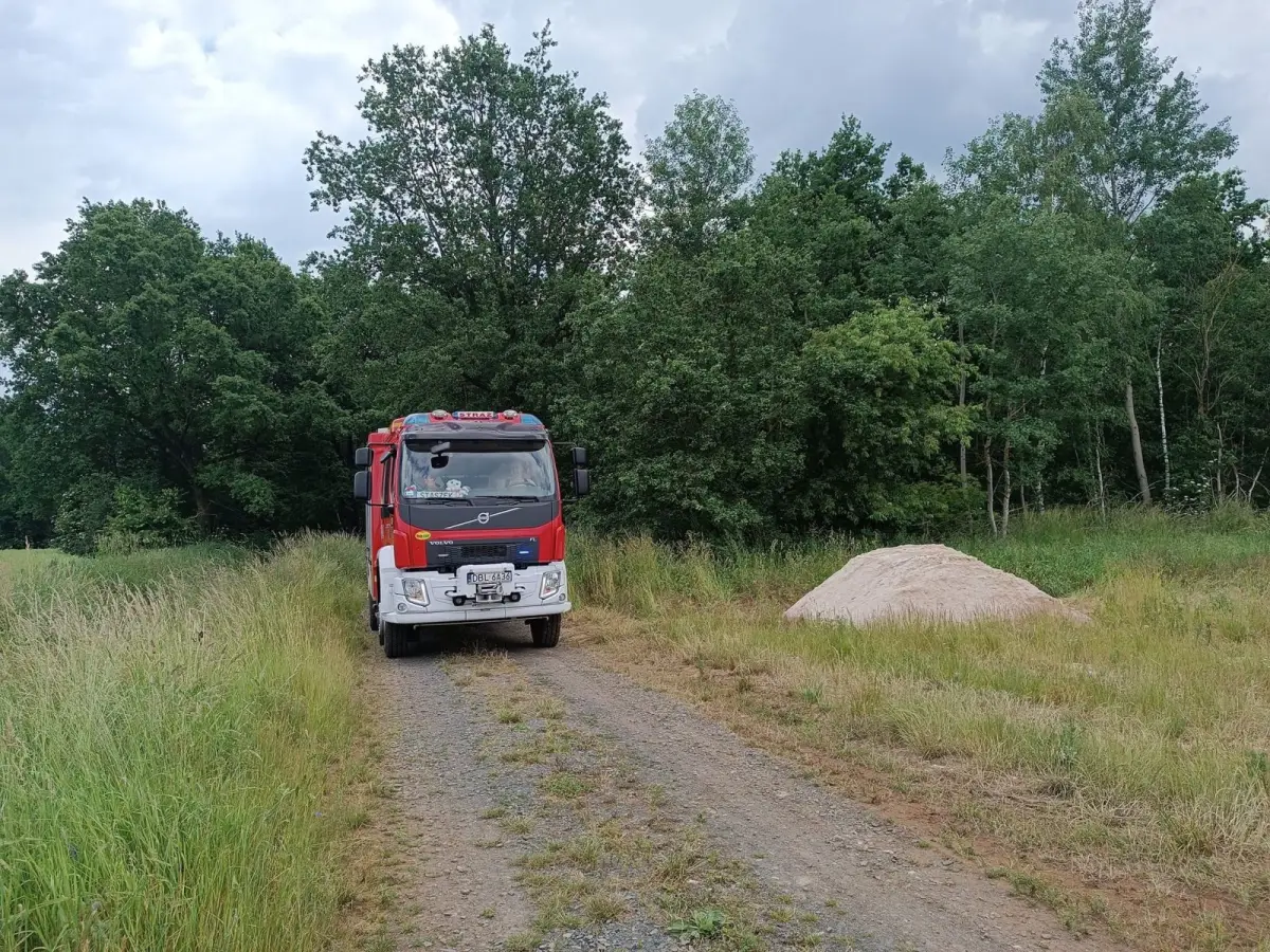 Пожежна операція між Gromadka та Wierzbowa