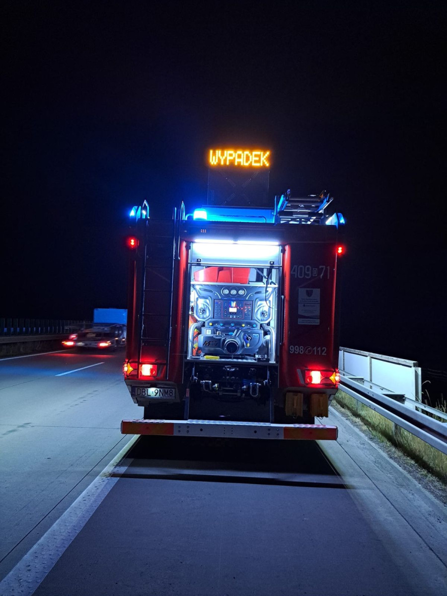 Nocna akcja służb na A4