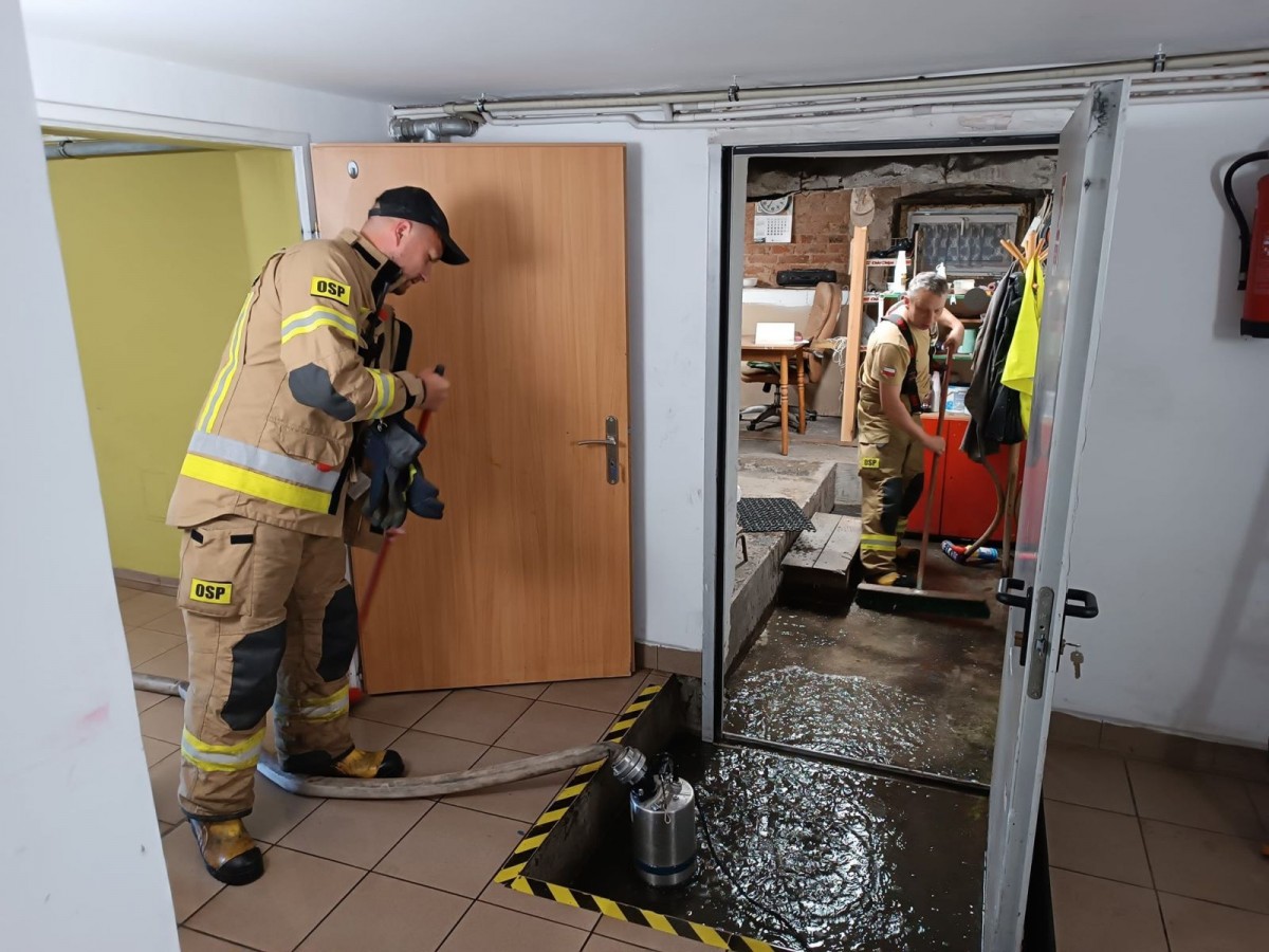 Interwencja strażaków w przedszkolu w Gromadce