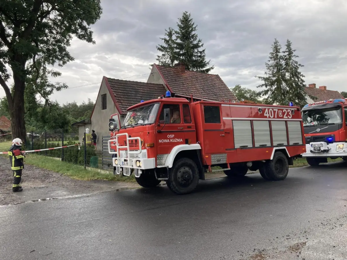 Interwencja strażaków w Nowej Kuźni