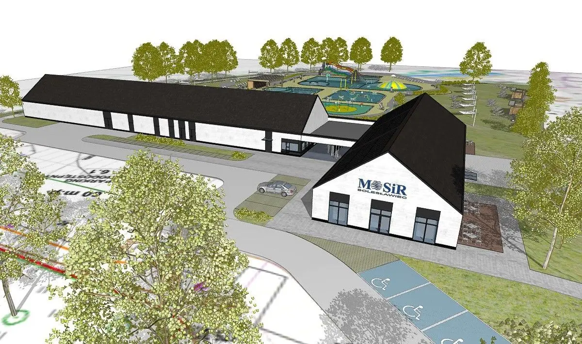 Nowy park wodny przy Spacerowej w Bolesławcu – wizualizacja