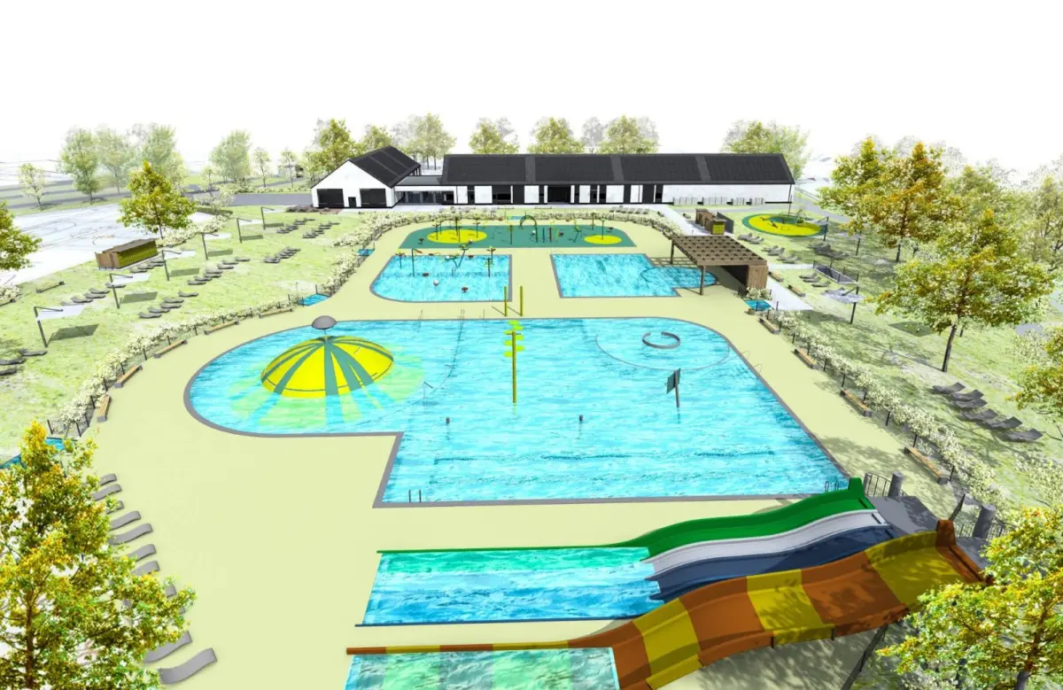 Nowy park wodny przy Spacerowej w Bolesławcu – wizualizacja