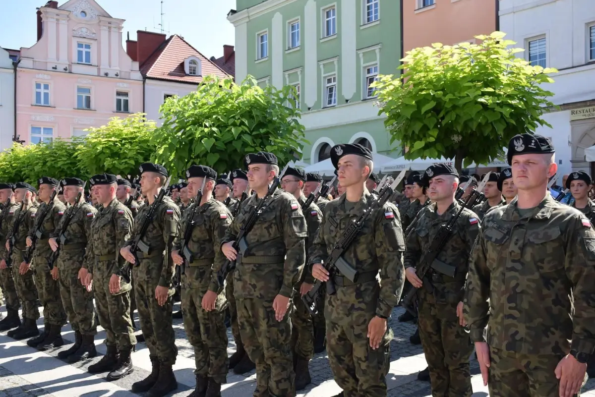 Przysięga elewów w Bolesławcu