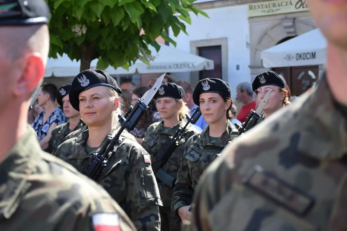 Przysięga elewów w Bolesławcu