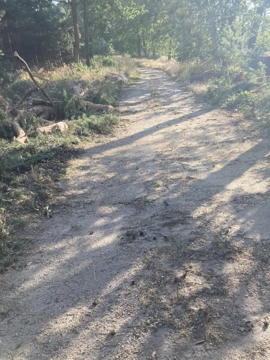 Miejscowe zagrożenie między Nową Kuźnią a Pasternikiem