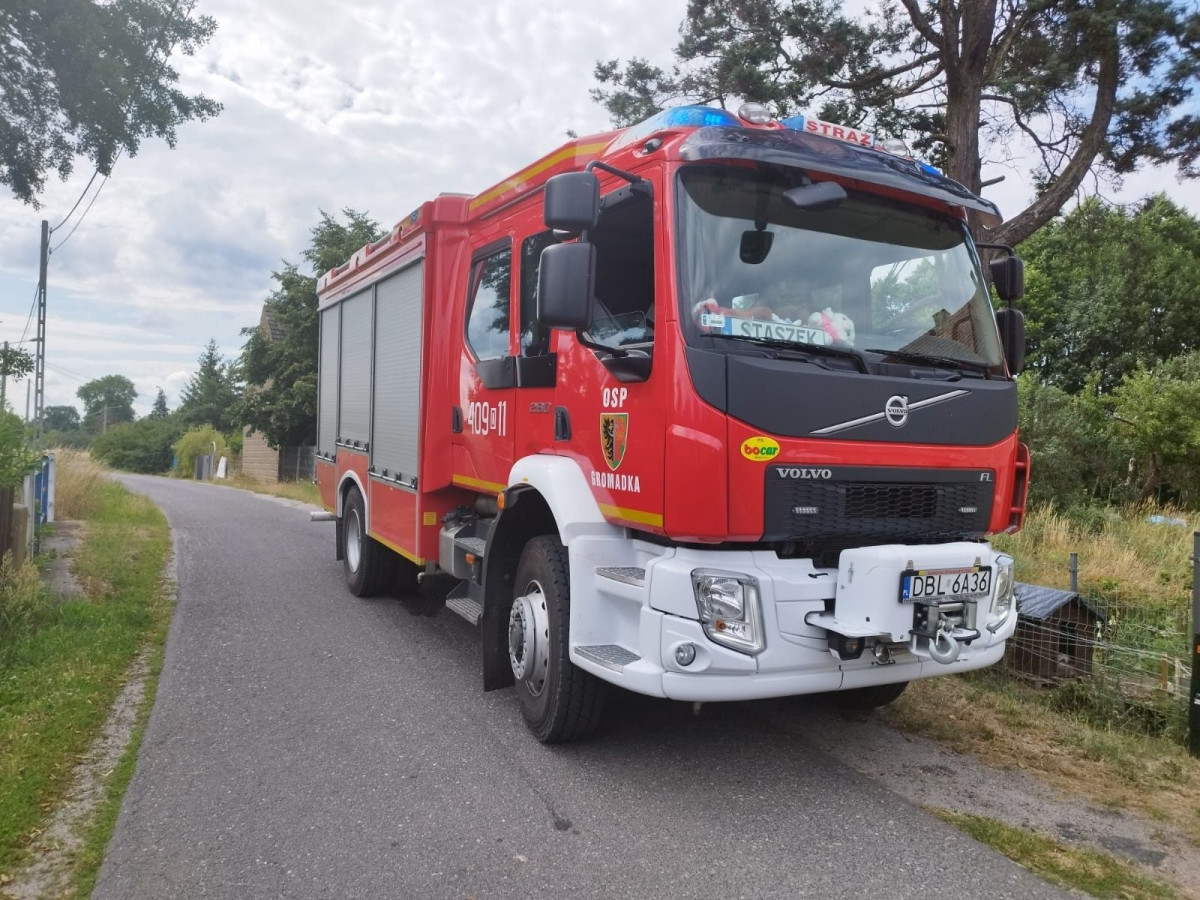 Akcja strażaków w miejscowości Modła