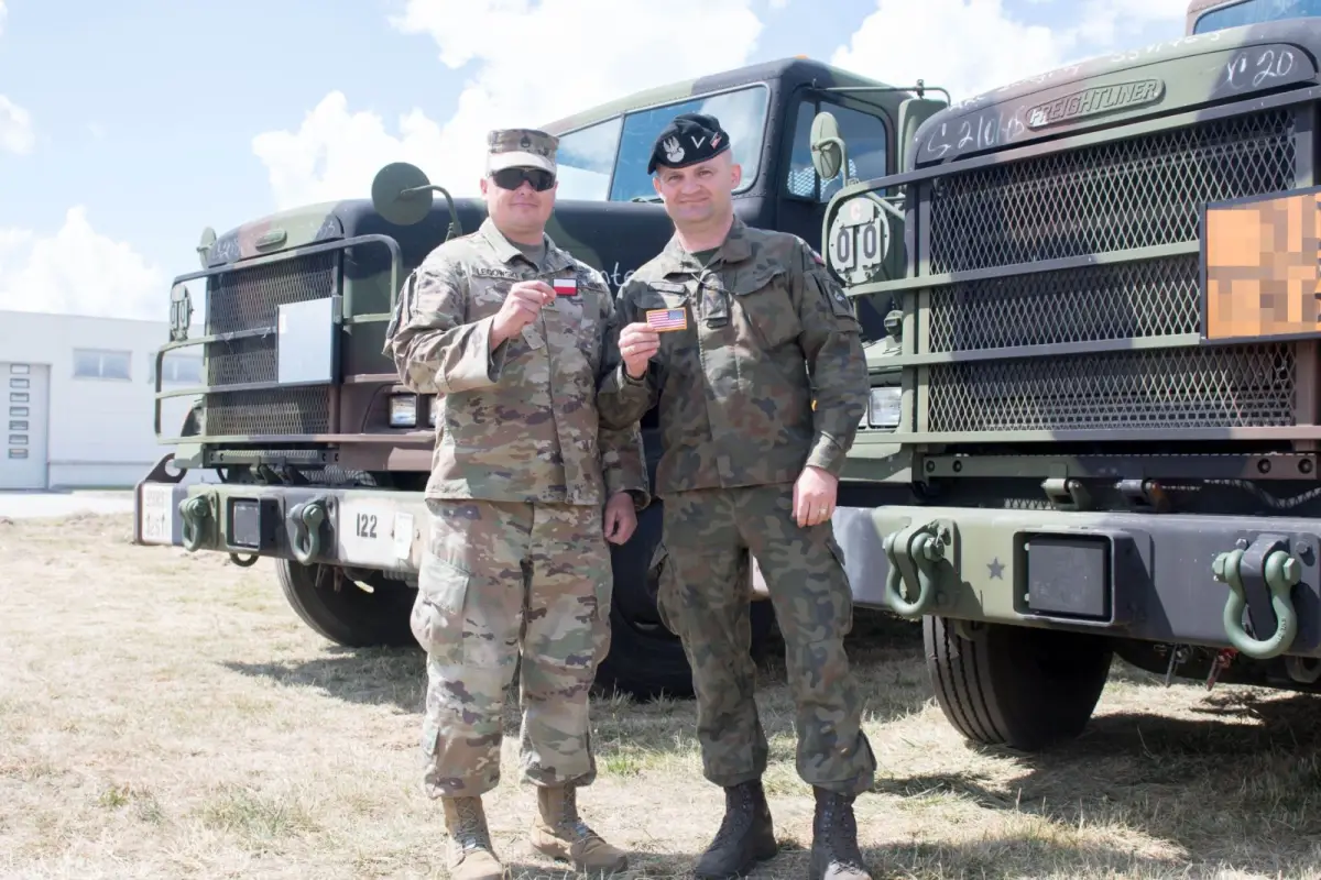 Pancerniacy uczyli się jeździć pojazdami US Army